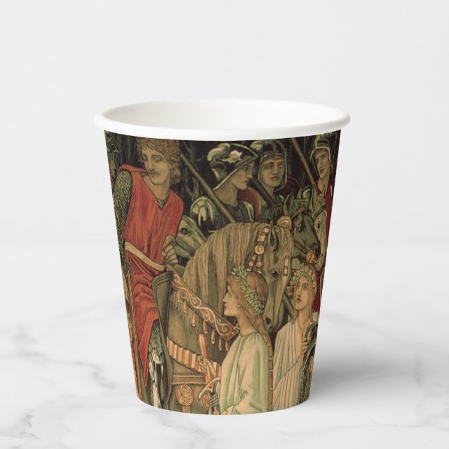 Mediaeval Knights of the Round Table Paper Cups (Front)