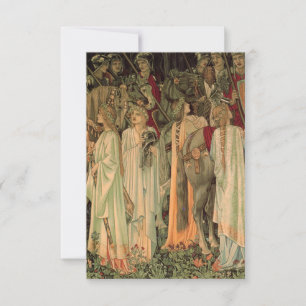 Mediaeval Knights of the Round Table RSVP Card