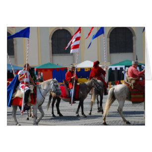Mediaeval knights parade