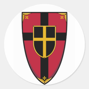 Mediaeval Knights Shield Sticker