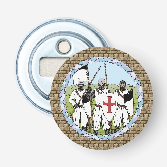 Mediaeval Knights Templar Bottle Opener (Front)