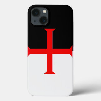 Mediaeval Knights Templar Cross Flag iPhone 13 Case