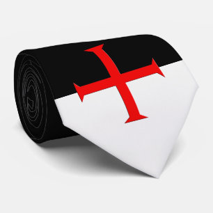 Mediaeval Knights Templar Cross Flag Tie