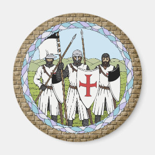 Mediaeval Knights Templar Magnet