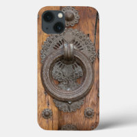 Mediaeval Knocker on Old Spanish Wooden Door