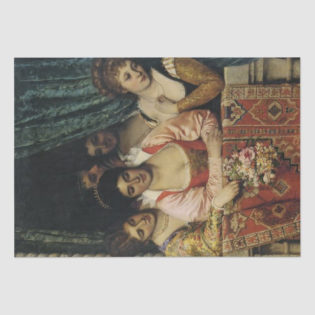 Mediaeval Ladies on a Balcony Tissue Paper (Front)