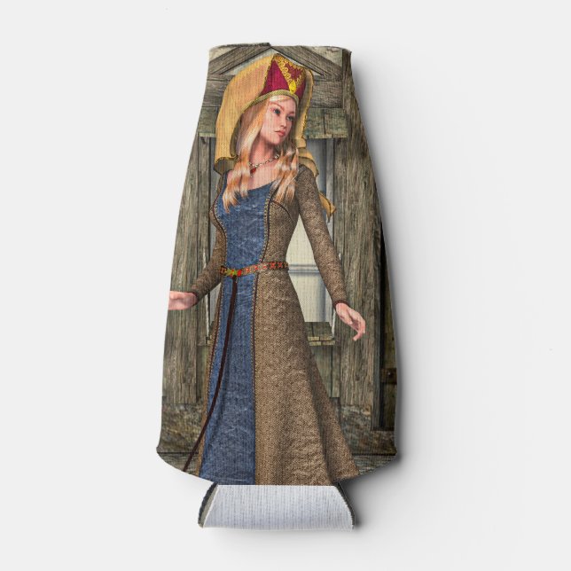 Mediaeval Lady Bottle Cooler (Front)