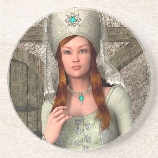 Mediaeval Lady  Coaster (Front)