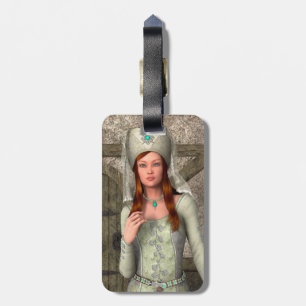 Mediaeval Lady  Luggage Tag
