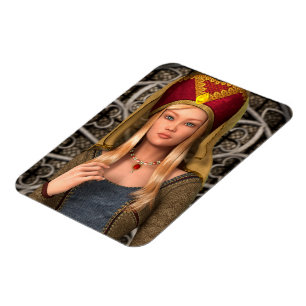 Mediaeval Lady Magnet