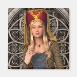 Mediaeval Lady Magnet