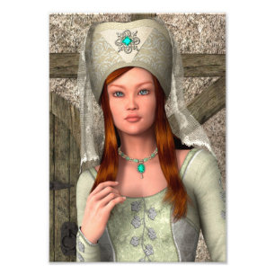 Mediaeval Lady Photo Print