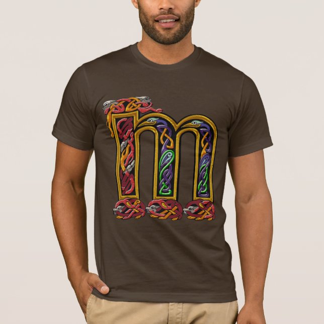 Mediaeval Letter "M" History-lovers T-Shirt (Front)