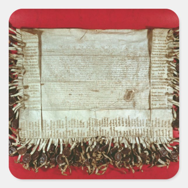 Mediaeval letter of protest from the Bohemian Square Sticker (Front)