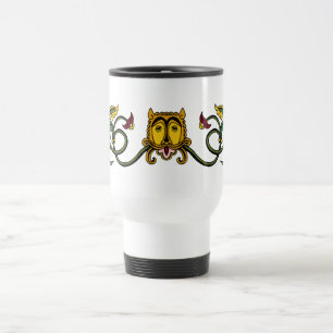 Mediaeval Lion Design Travel Mug