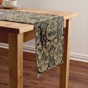 Mediaeval Lions, Birds And Dragons Pattern Short Table Runner