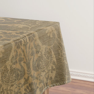 Mediaeval Lions Peacocks & Pomegranates Pattern Tablecloth