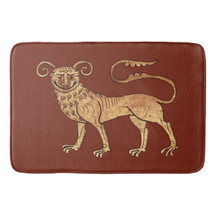 Mediaeval Manticore Large Bath Mat
