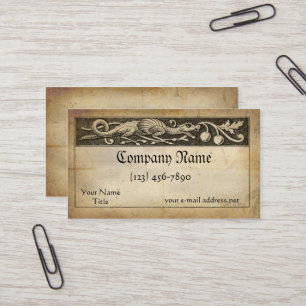 Mediaeval Manuscript Dragon Business Card