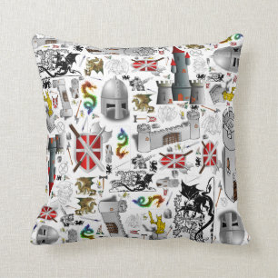 Mediaeval Mash-up Cushion