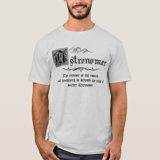 Mediaeval Master Astronomer  T-Shirt (Front)