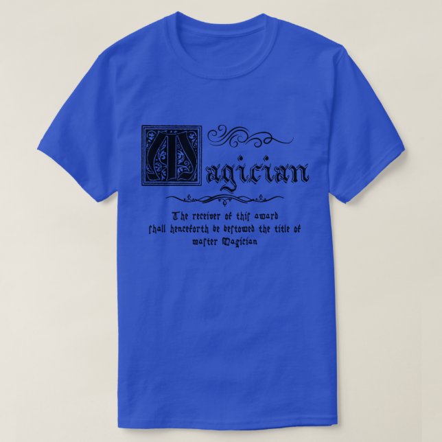 Mediaeval Master Magician T-Shirt (Design Front)