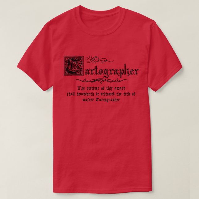 Mediaeval Master tographer T-Shirt (Design Front)