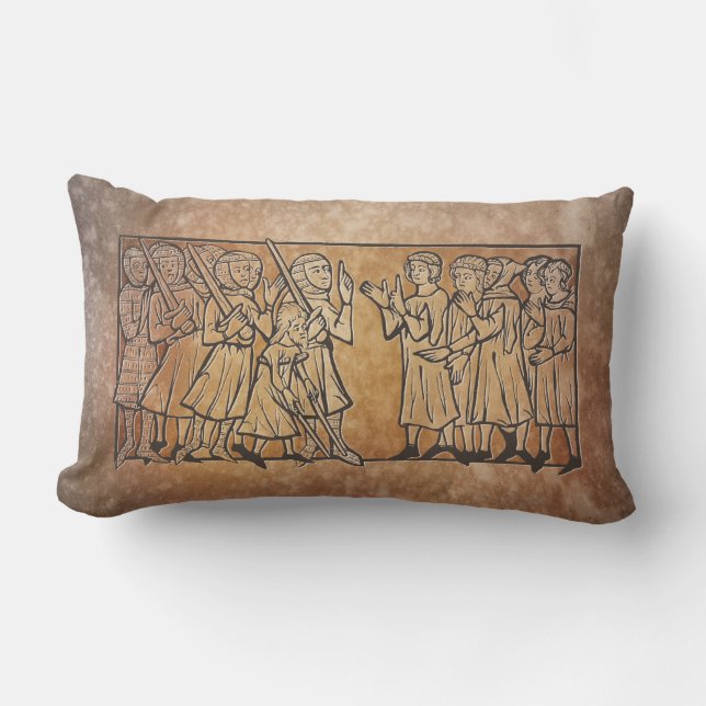 Mediaeval Meeting Lumbar Cushion (Front)