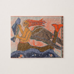 Mediaeval Merman/Mermaid Jigsaw Puzzle