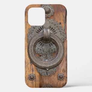 Mediaeval Metal Knocker on Old Wooden Door  Case-M iPhone 12 Case