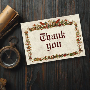 Mediaeval Middle Ages Thank You Card