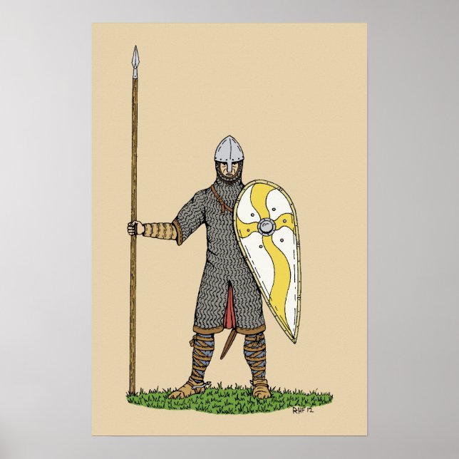 Mediaeval Norman Knight Circa 1066 Poster (Front)