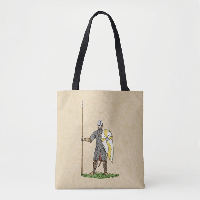 Mediaeval Norman Knight Circa 1066 Tote Bag (Front)