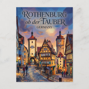 Mediaeval Old Town, Rothenburg ob der Tauber Postcard