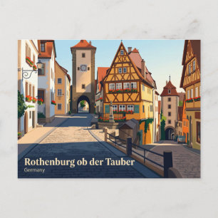 Mediaeval Old Town, Rothenburg ob der Tauber Postcard
