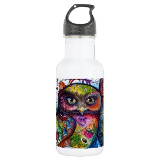 Mediaeval owls 1 532 ml water bottle