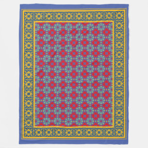 Mediaeval Pattern Fleece Blanket