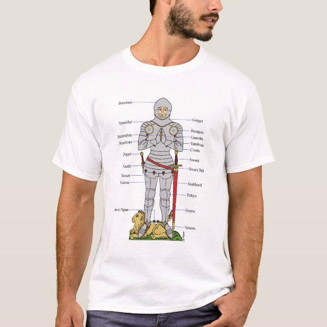 Mediaeval Plate Armour Circa 1430 T-Shirt (Front)