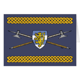 Mediaeval Poleaxes and Shield