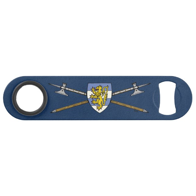 Mediaeval Poleaxes and Shield (Front (Horizontal))