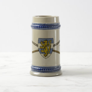 Mediaeval Poleaxes and Shield Beer Stein