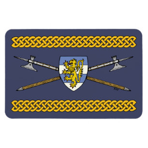 Mediaeval Poleaxes and Shield Magnet