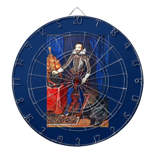 Mediaeval Portrait Dart Board (Front)