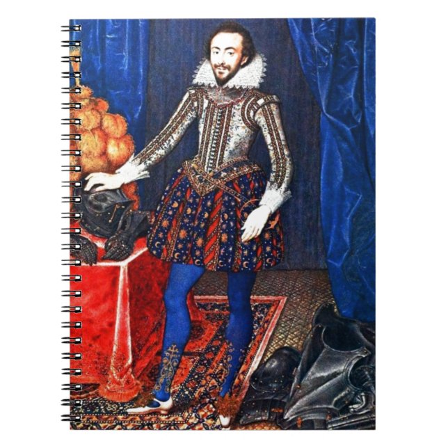 Mediaeval Portrait Spiral Notebook (Front)