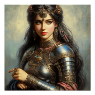 Mediaeval princess warrior poster