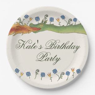 Mediaeval Ren Faire dragon Paper Plate
