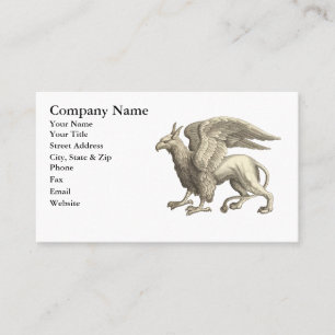 Mediaeval Renaissance Griffin Business Card