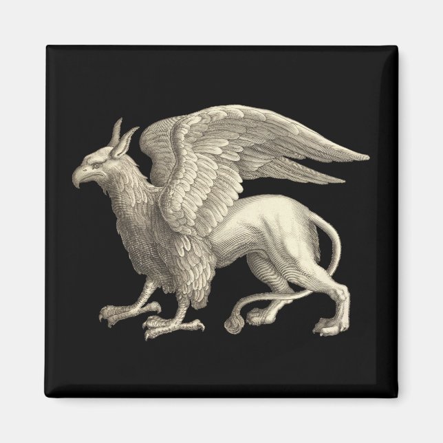 Mediaeval Renaissance Griffin Magnet (Front)
