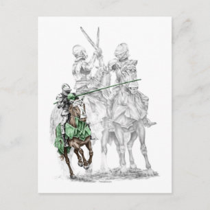 Mediaeval Renaissance Knights Postcard