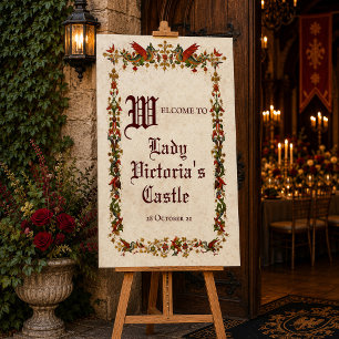 Mediaeval Renaissance Middle Ages Welcome Sign